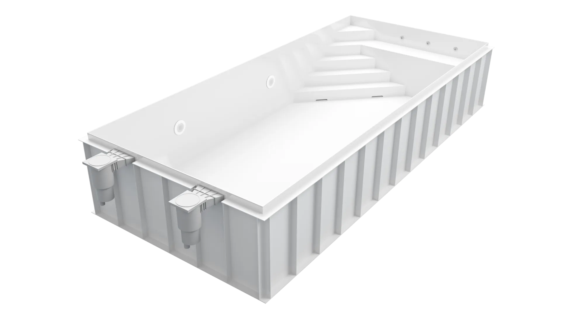 Basen skimmerowy - model biały