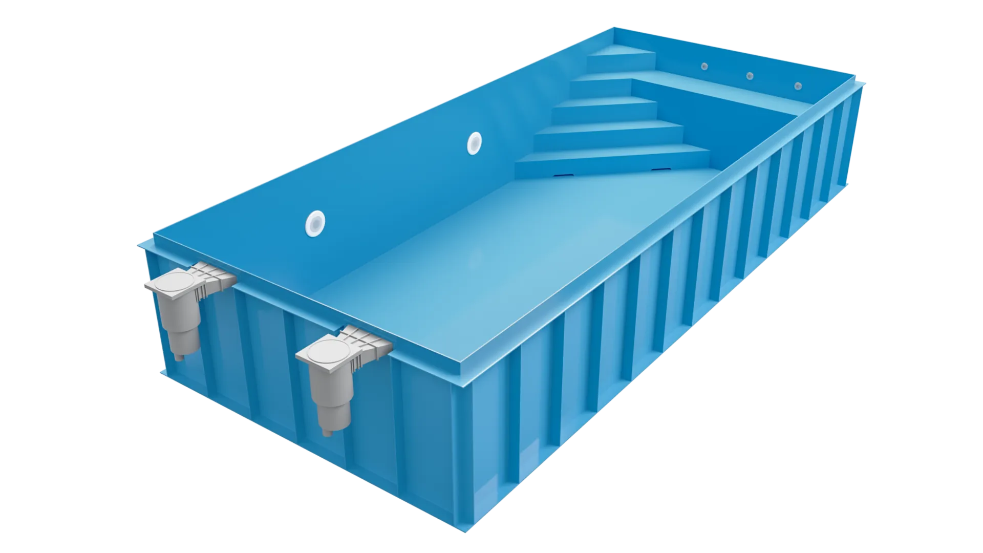 Basen skimmerowy - model niebieski